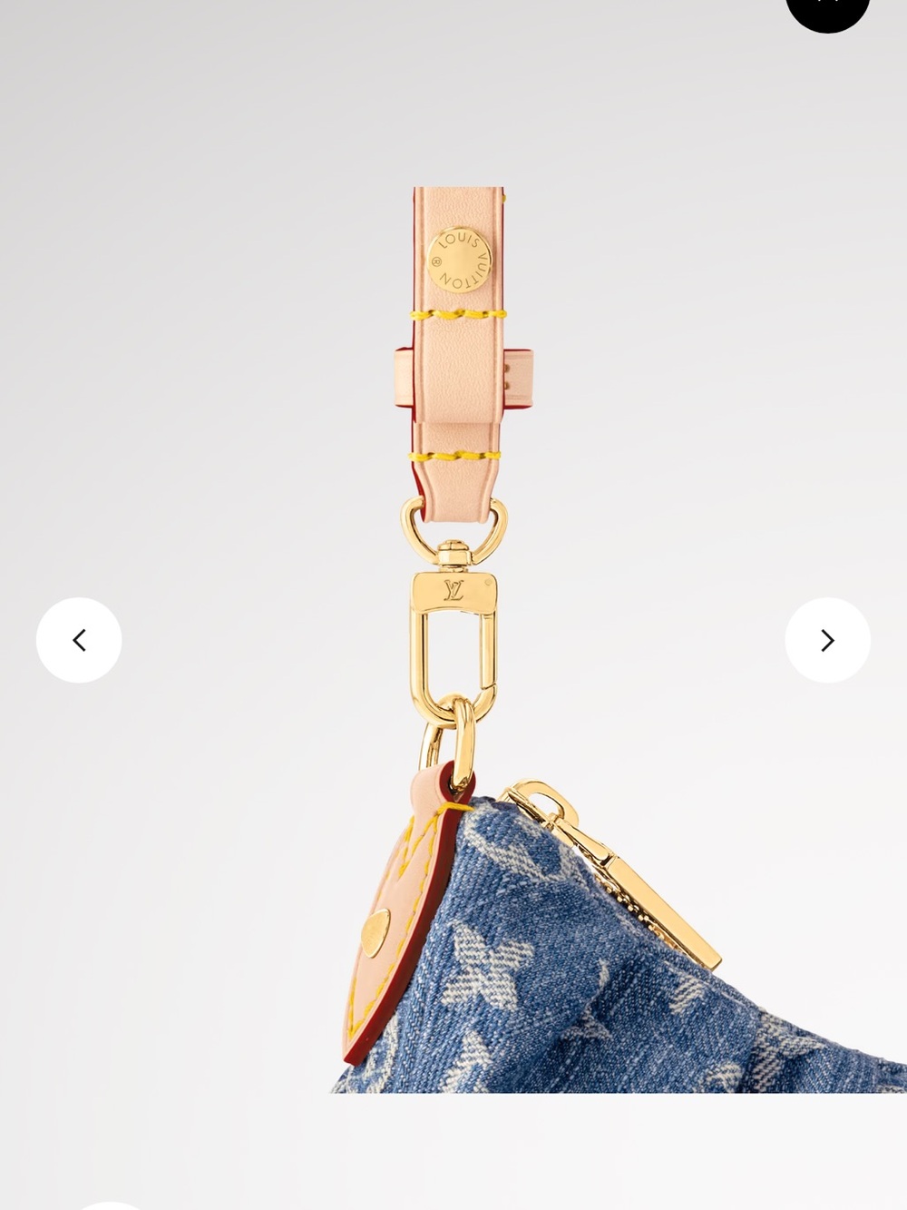 New in Box Louis Vuitton Pochette Valley in Blue Denim - Picture 5 of 11